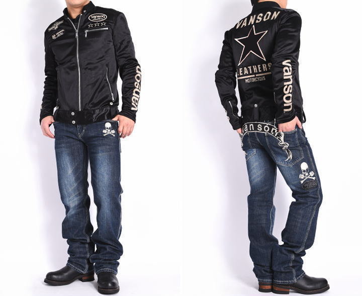 楽天市場】【当店別注】バンソン VANSON ライダース ワンスター 刺繍