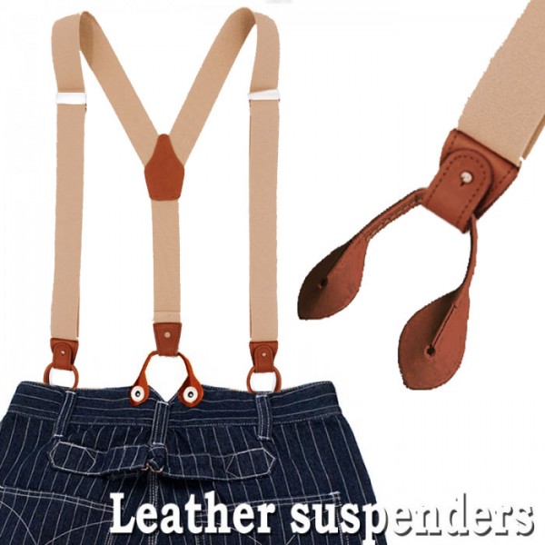 楽天市場】サスペンダー ボタン式 ヴィンテージ スタイル ズボン吊り
