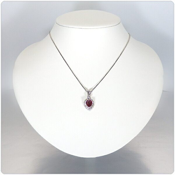 楽天市場】ルビー ネックレス トップ 2.12ct プラチナ ペンダント
