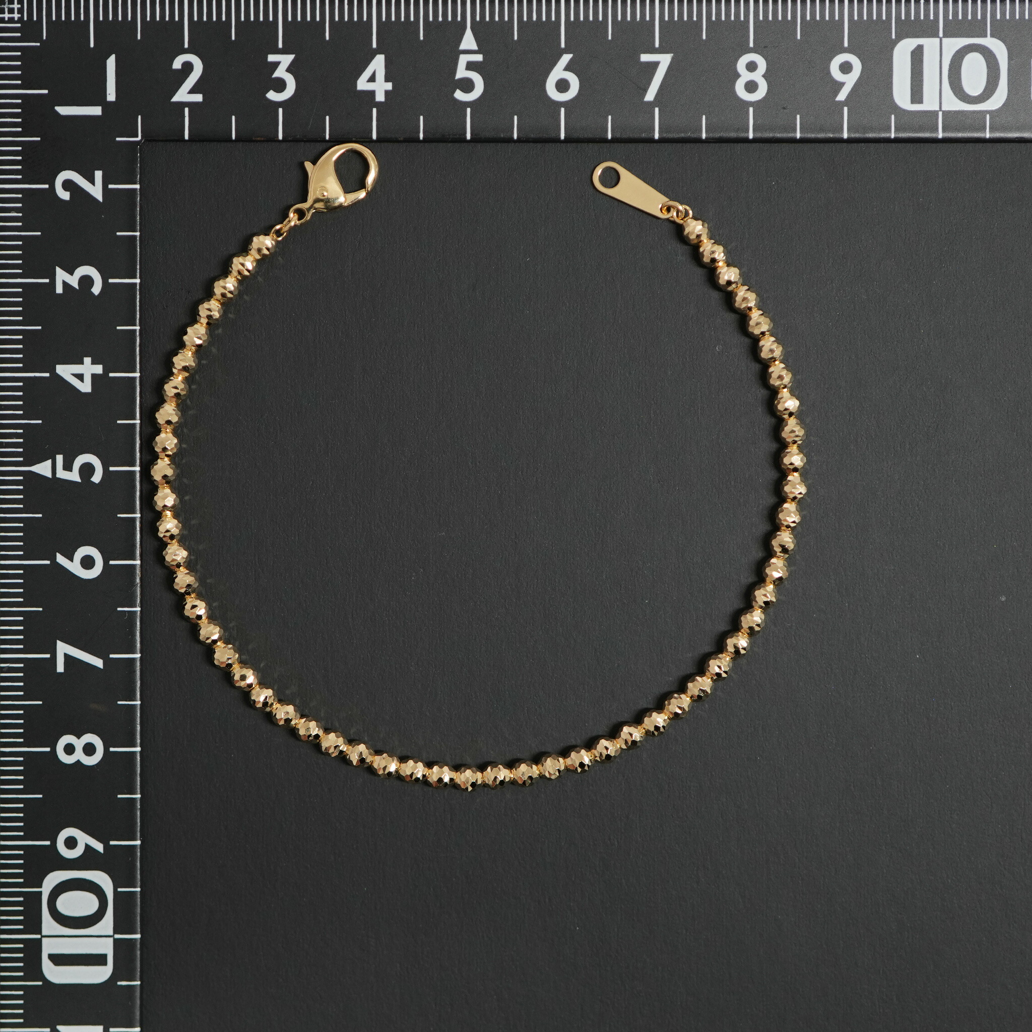 楽天市場】シャンデリアカットボール ブレスレット K18 幅3mm 18cm