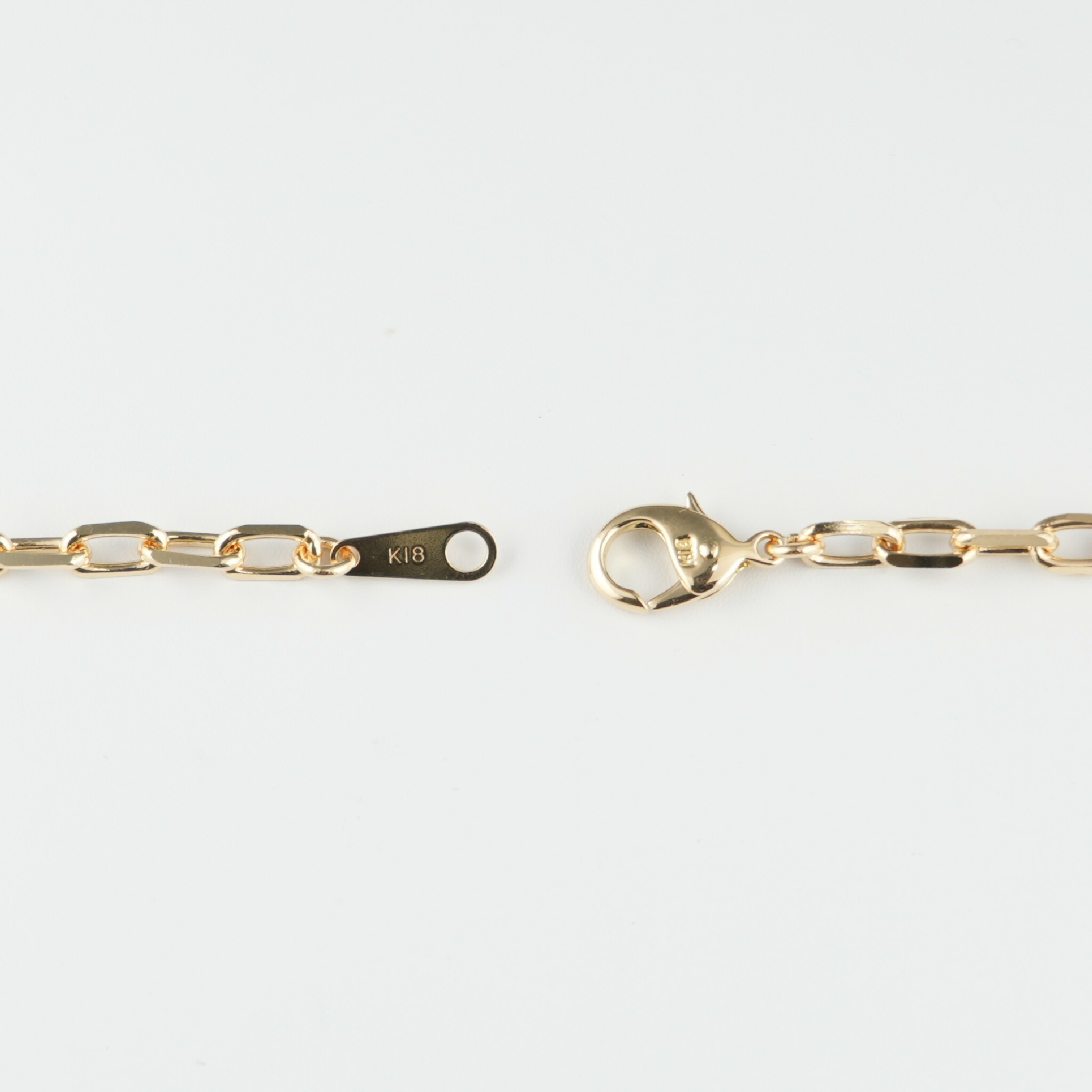 楽天市場】粗目小豆チェーン ネックレス K18 幅3.4mm 1.0φ 50cm 新品