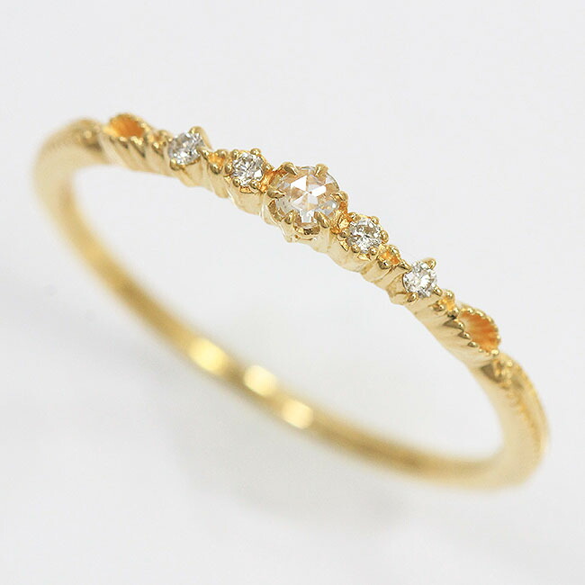 楽天市場】agete(アガット) リング ダイヤモンド 計0.04ct 11号 18金