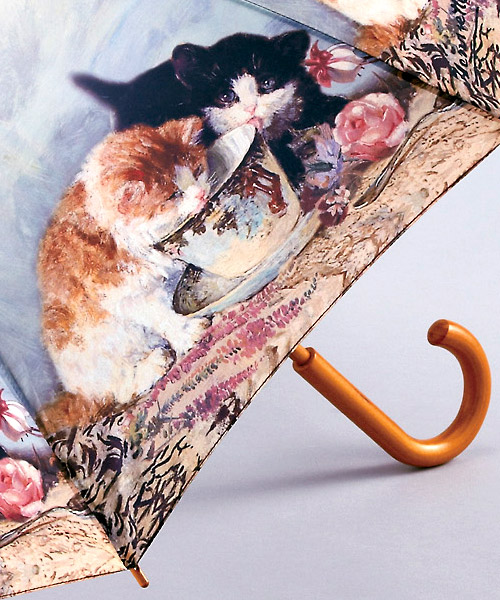 楽天市場】【名画 傘 かさ】ジャンプ傘（キャット ミルク）[名画 傘