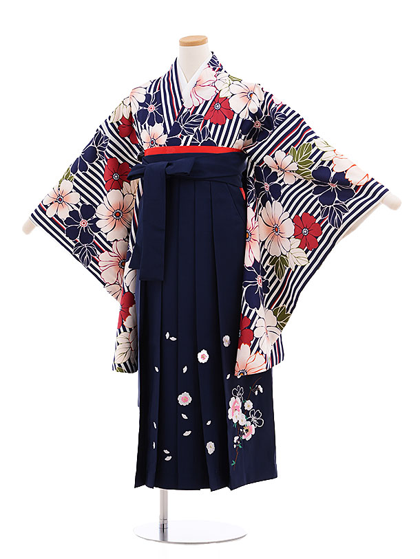 楽天市場】【レンタル】小学生卒業式袴レンタル（女の子）9595紺