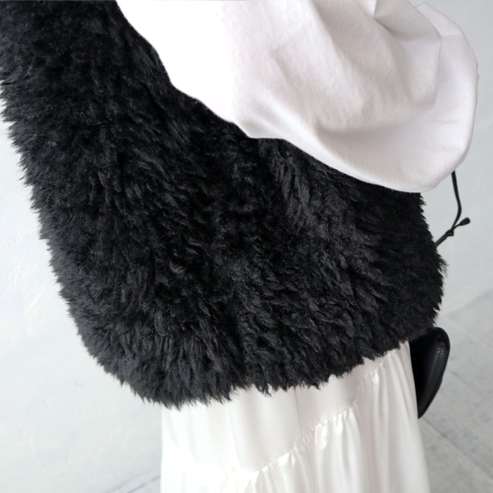 楽天市場】カーリーファーベスト ジレ エコファー フェイクファー