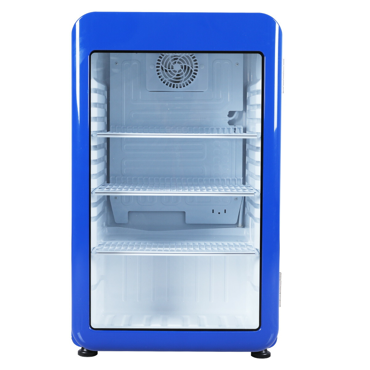 楽天市場】【3月目玉商品！】 95L 青 レトロ 冷蔵ショーケース 小型