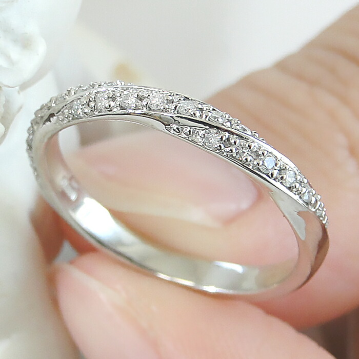 楽天市場】Pt900【0.12ct】ダイヤモンド エタニティ リング【送料無料