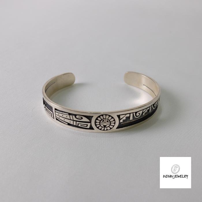 楽天市場】インディアンジュエリーオーバーレイ バングル ホピ族