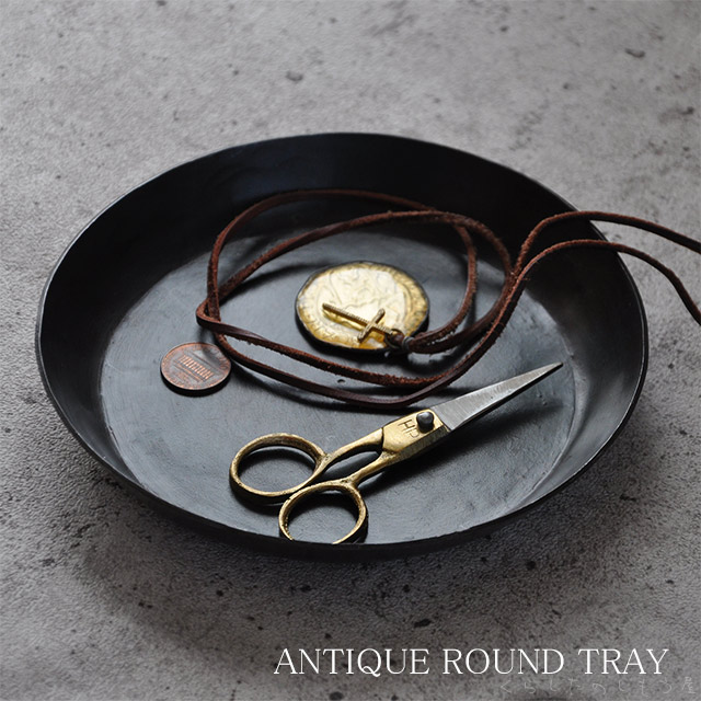 楽天市場】アイアン トレイ ディスプレイ ラウンド/アンティーク風