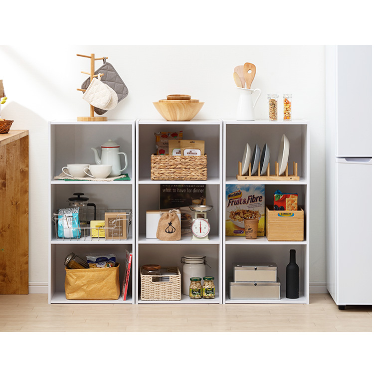 楽天市場】カラーボックス 3段 2個セット アイリスオーヤマ 横置き収納