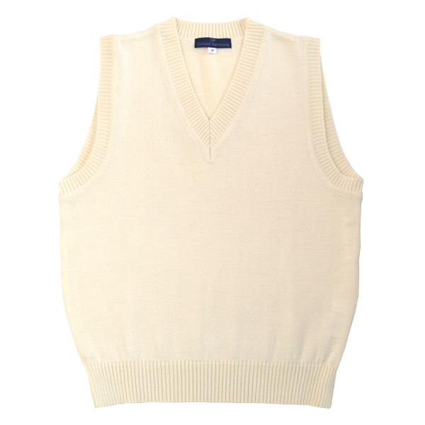 楽天市場】毛玉になりにくいニットベスト白無地【日本製】ウール混男女