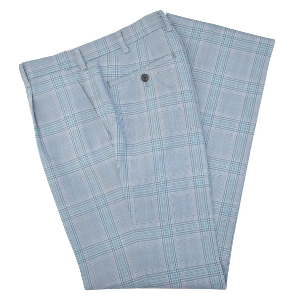 楽天市場】夏制服スラックス【サックスグリーングレンチェック