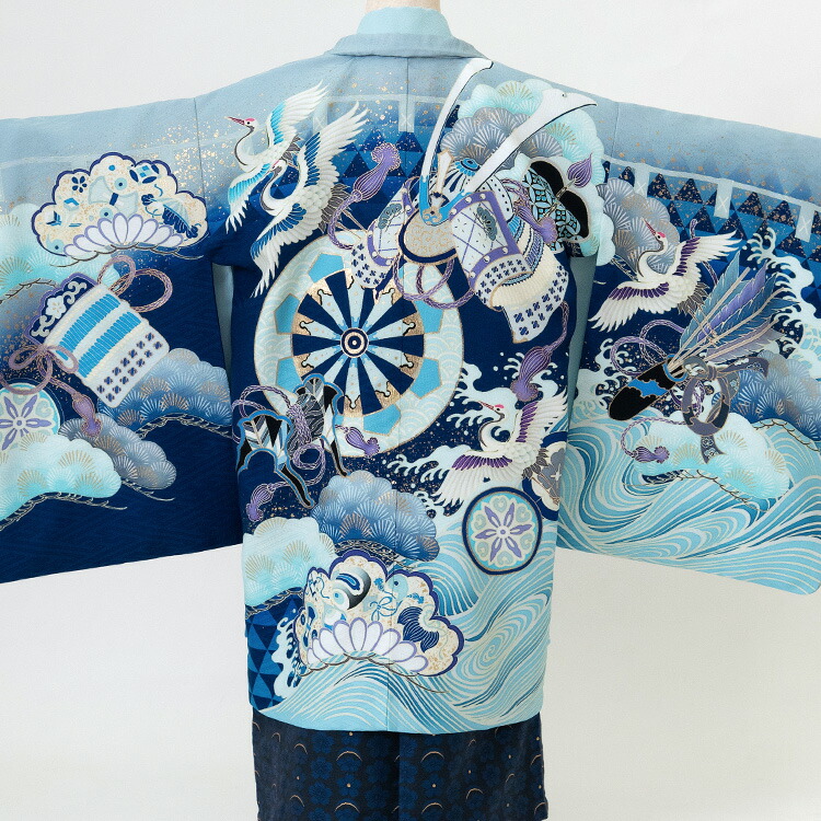 楽天市場】【レンタル】七五三 着物 5歳 羽織袴セット 男の子 15点フル