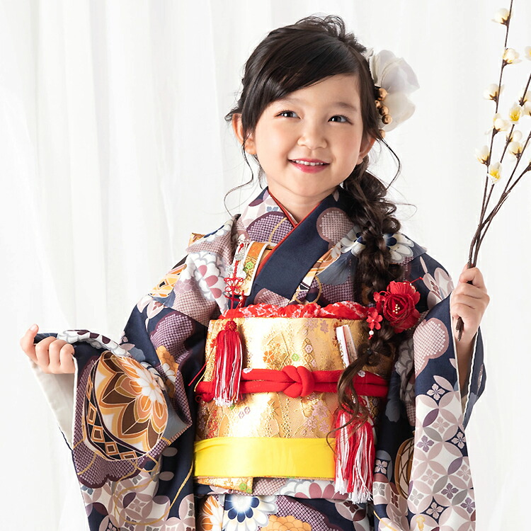 楽天市場】【レンタル】七五三 着物 7歳 四つ身セット(結び帯セット