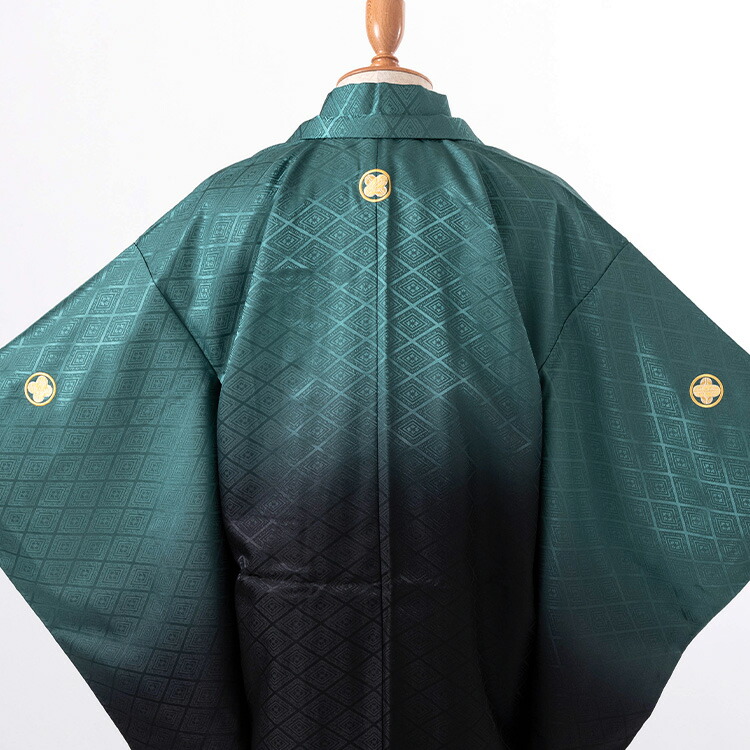 楽天市場】【レンタル】袴 小学生 男の子 卒業式 袴セット 緑ボカシ