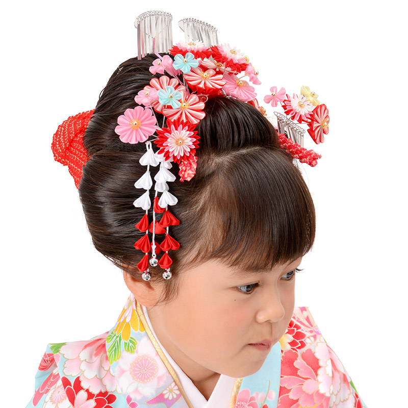 楽天市場】七五三 髪飾り 日本髪 勝山かんざしセット 7歳 七歳 7才 七