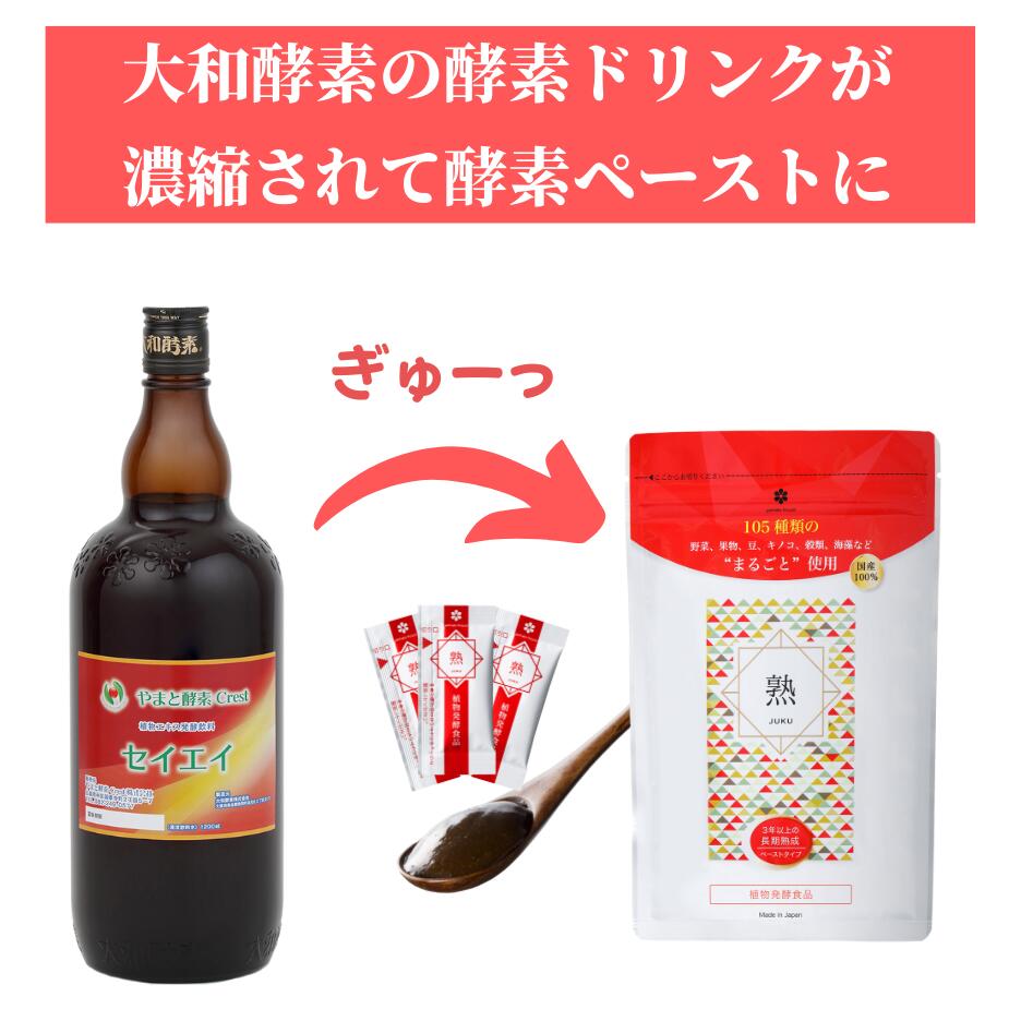 楽天市場】酵素ペースト 熟 JUKU 3g×31包 酵素ドリンクをペースト状に