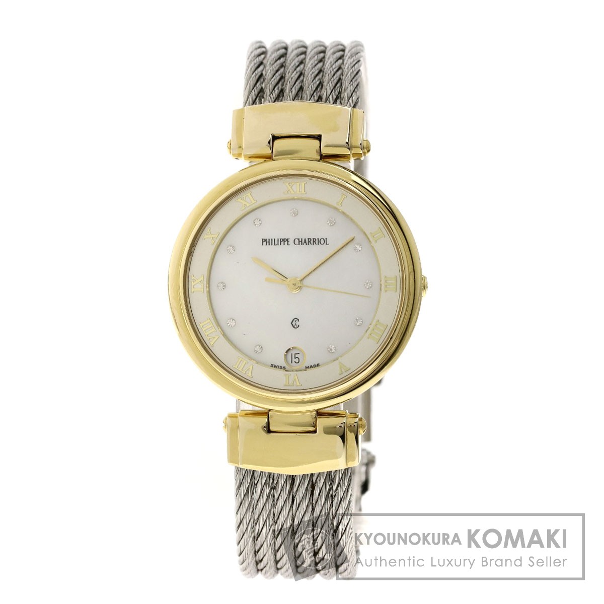 楽天市場】フィリップ・シャリオール ケルティック 腕時計 GP/SS