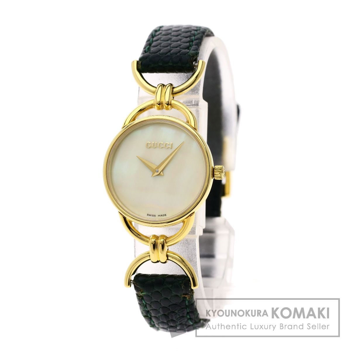 楽天市場】グッチ 6000.2.L 腕時計 GP/革 レディース 【中古】【GUCCI