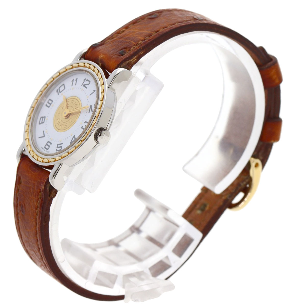 楽天市場】エルメス セリエ 腕時計 OH済 ステンレススチール/革