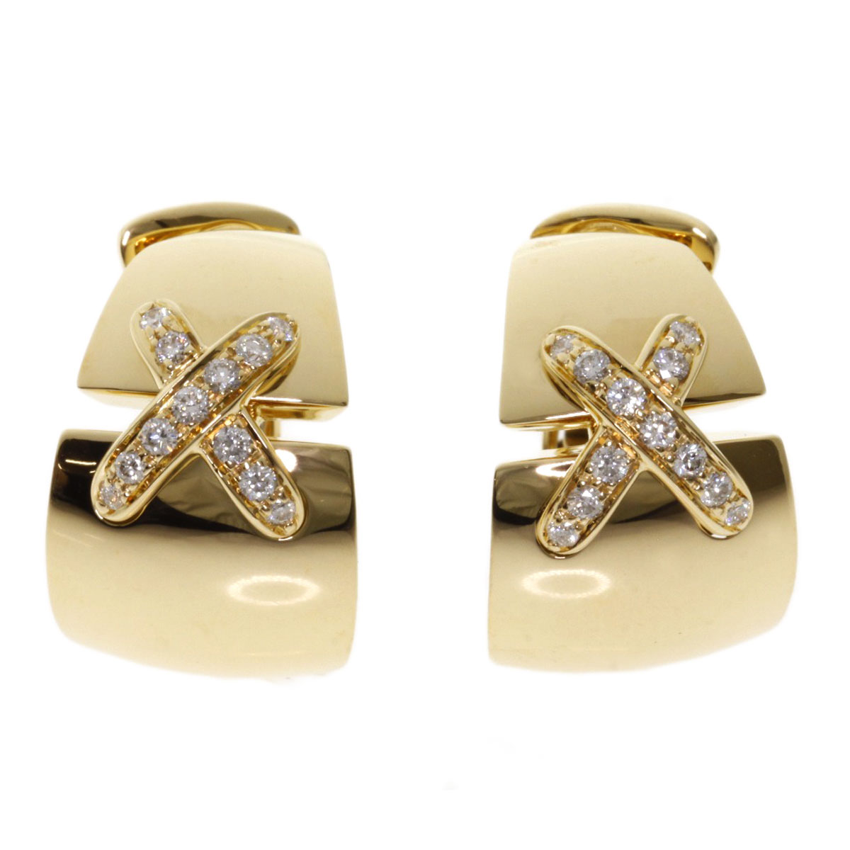 楽天市場】ショーメ リアン ダイヤモンド ピアス K18イエローゴールド