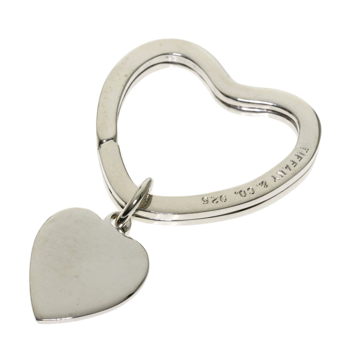 楽天市場】ティファニー キーリング ハート キーホルダー シルバー