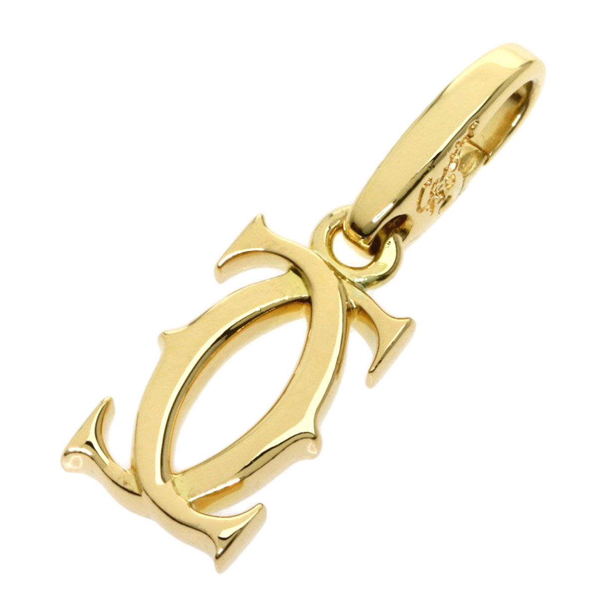 楽天市場】カルティエ 2C チャーム ペンダントトップ K18イエロー