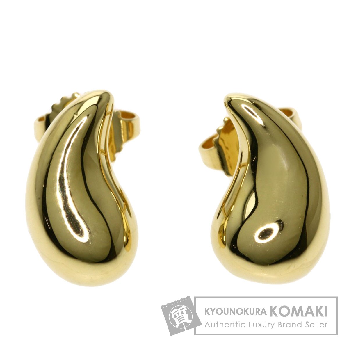 楽天市場】ティファニー ティアドロップ ピアス K18イエローゴールド