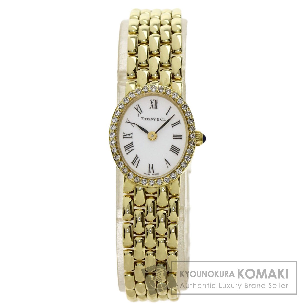 楽天市場】ティファニー オーバル ダイヤモンドベゼル 腕時計 OH済 K14
