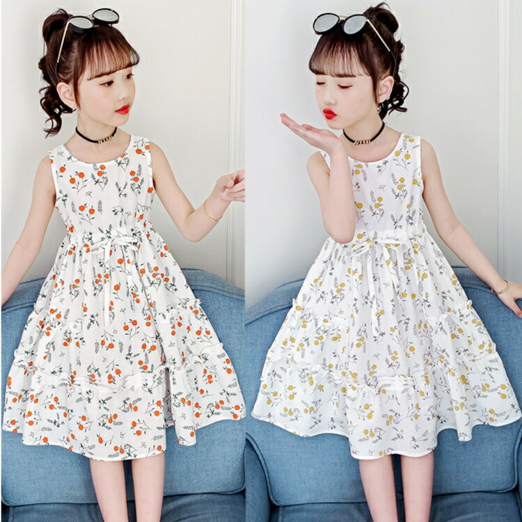 楽天市場】ワンピース ノースリーブワンピース Aライン 子供服 女の子