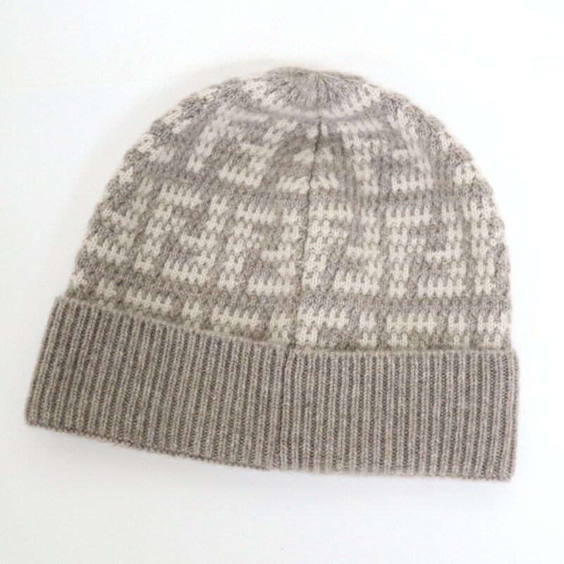 楽天市場】【FENDI】フェンディ カシミア ニットキャップ FFロゴ