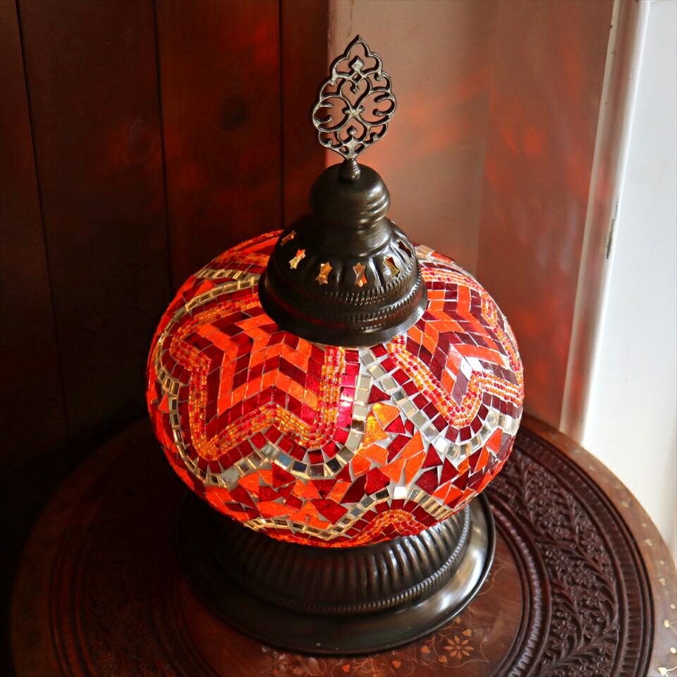 楽天市場】トルコランプ モザイクテーブルランプ 全高40cm 直径24cm