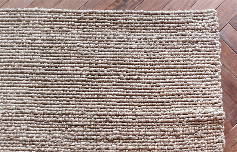 楽天市場】ジュートラグ 天然繊維 麻 250x200cmナチュラル・平織