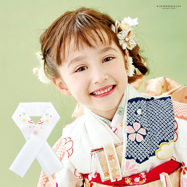 楽天市場】七五三 女の子 刺繍半衿 単品「桜に鈴」式部浪漫 日本製