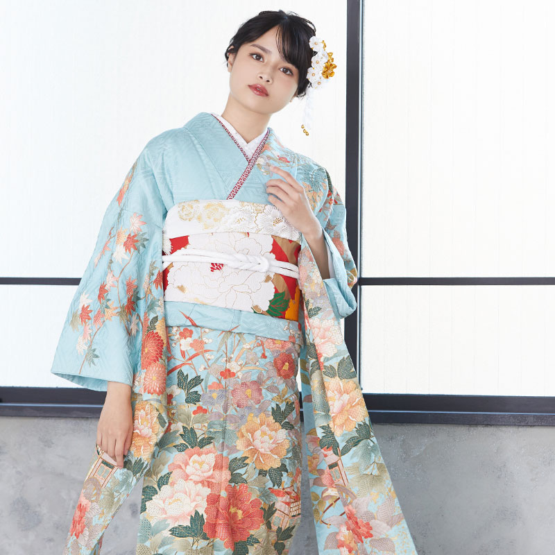 楽天市場】【成人式 振袖 レンタル】RS1430 正絹 職人の匠技 特選 汕頭