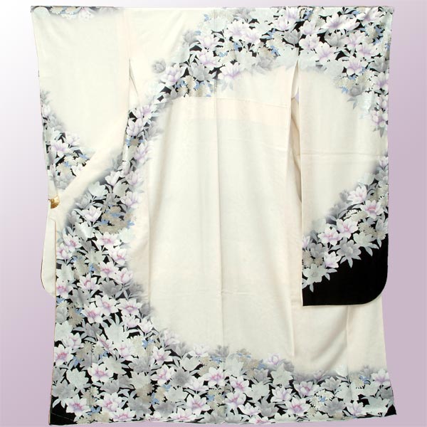 楽天市場】【成人式 振袖 レンタル】RS112 正絹 桂由美 白 洋花 桂由美
