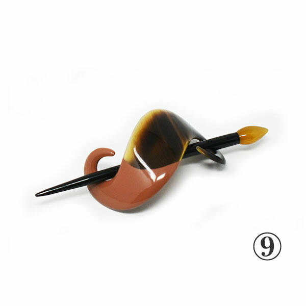 楽天市場】水牛 バレッタ マジェステ 髪飾り バッファローホーン 簪