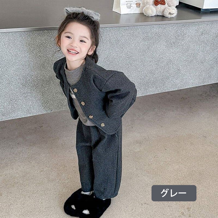 楽天市場】子供服 女の子 2点セット 上下セットアップ パンツスーツ