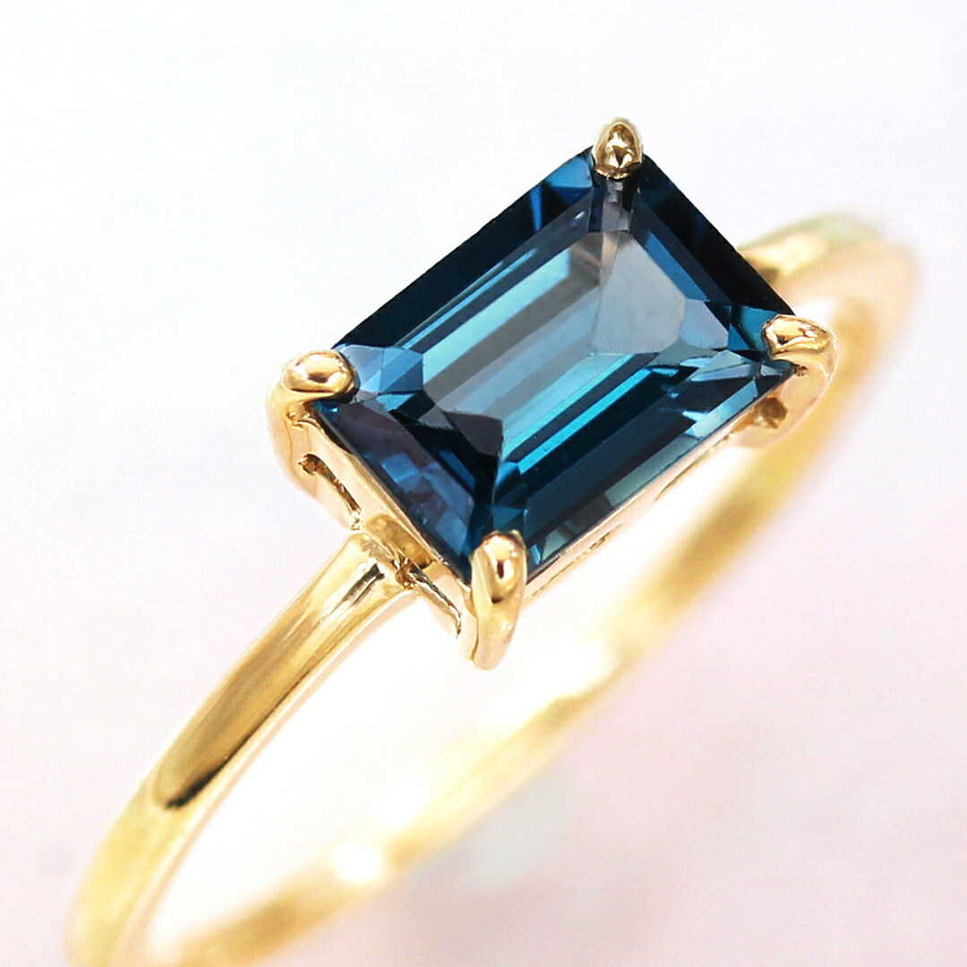 楽天市場】1.2ct相当 ロンドンブルートパーズ K10イエローゴールド