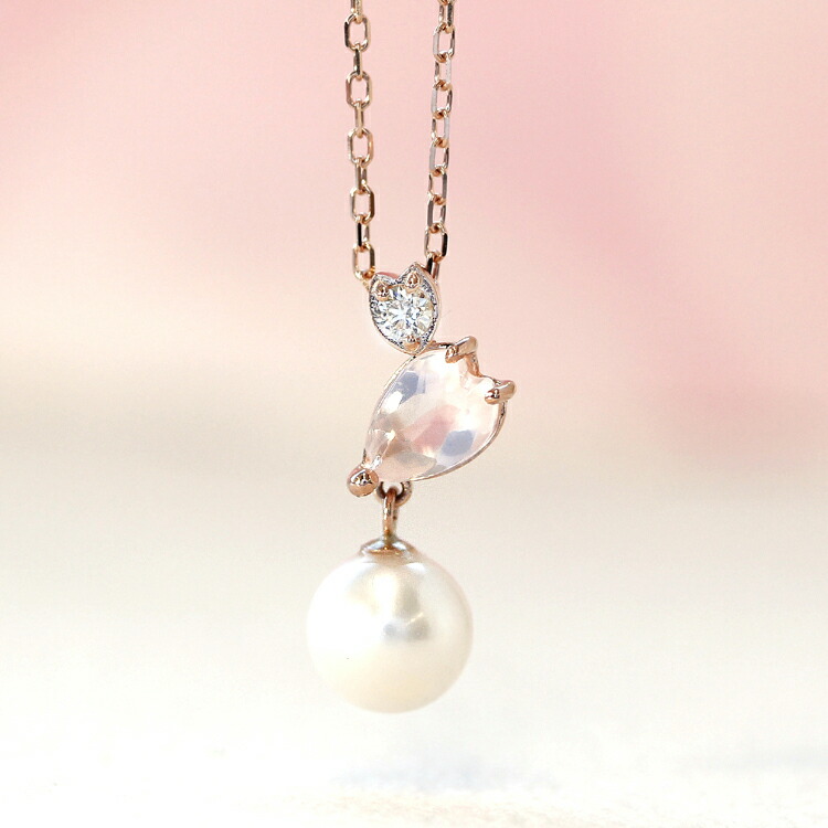 楽天市場】桜の花びらモチーフ ローズクォーツ ダイヤモンド 淡水