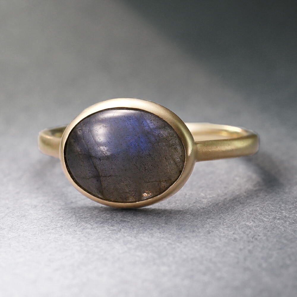 楽天市場】ラブラドライト K10 イエローゴールド 大粒リング「ハウ