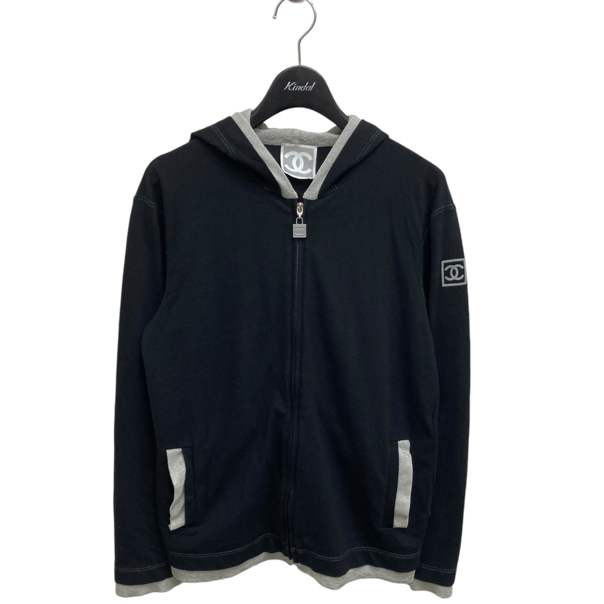 楽天市場】【中古】CHANELスポーツライン ジップパーカー P28393K00082