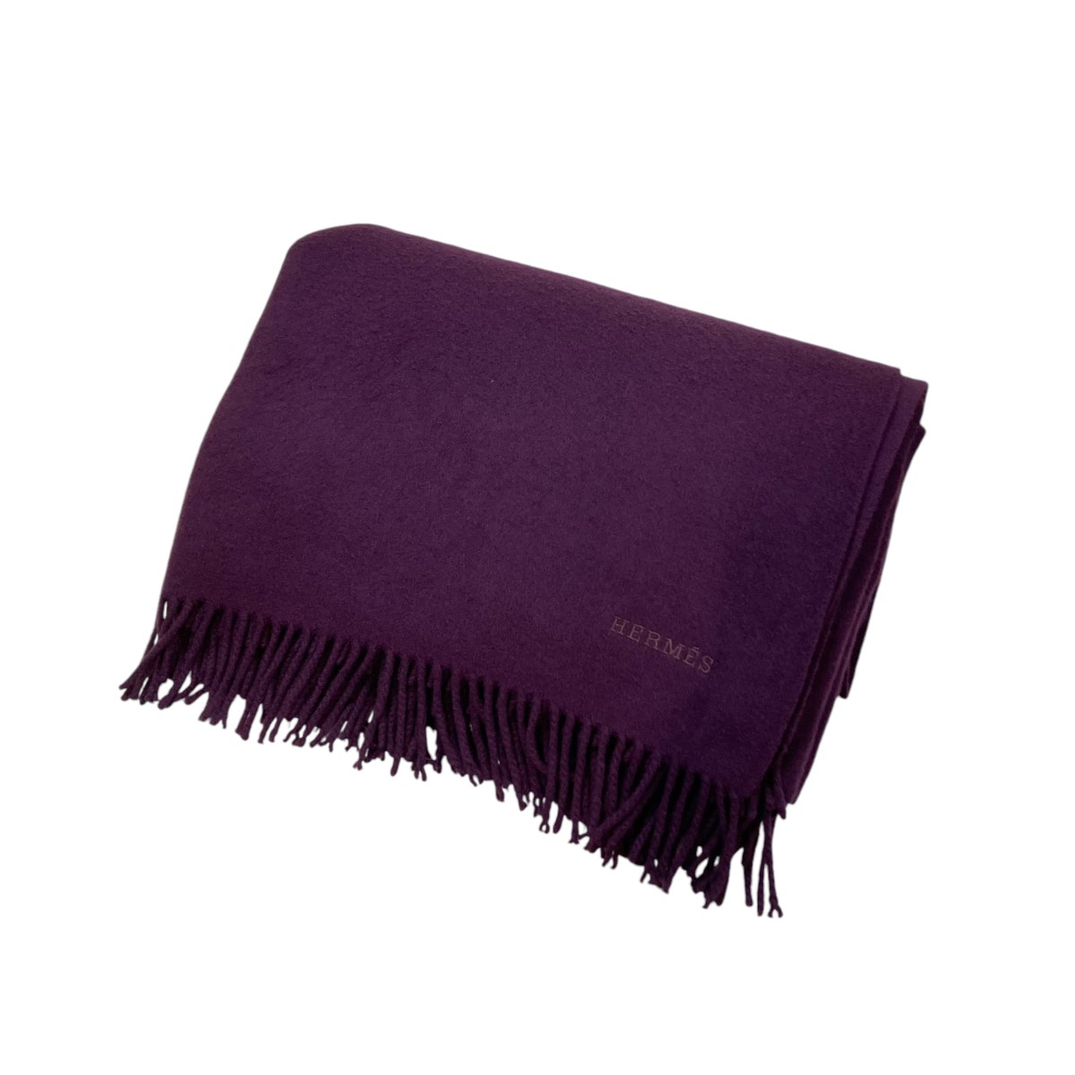楽天市場】【中古】HERMESカシミヤマフラー パープル【価格見直し
