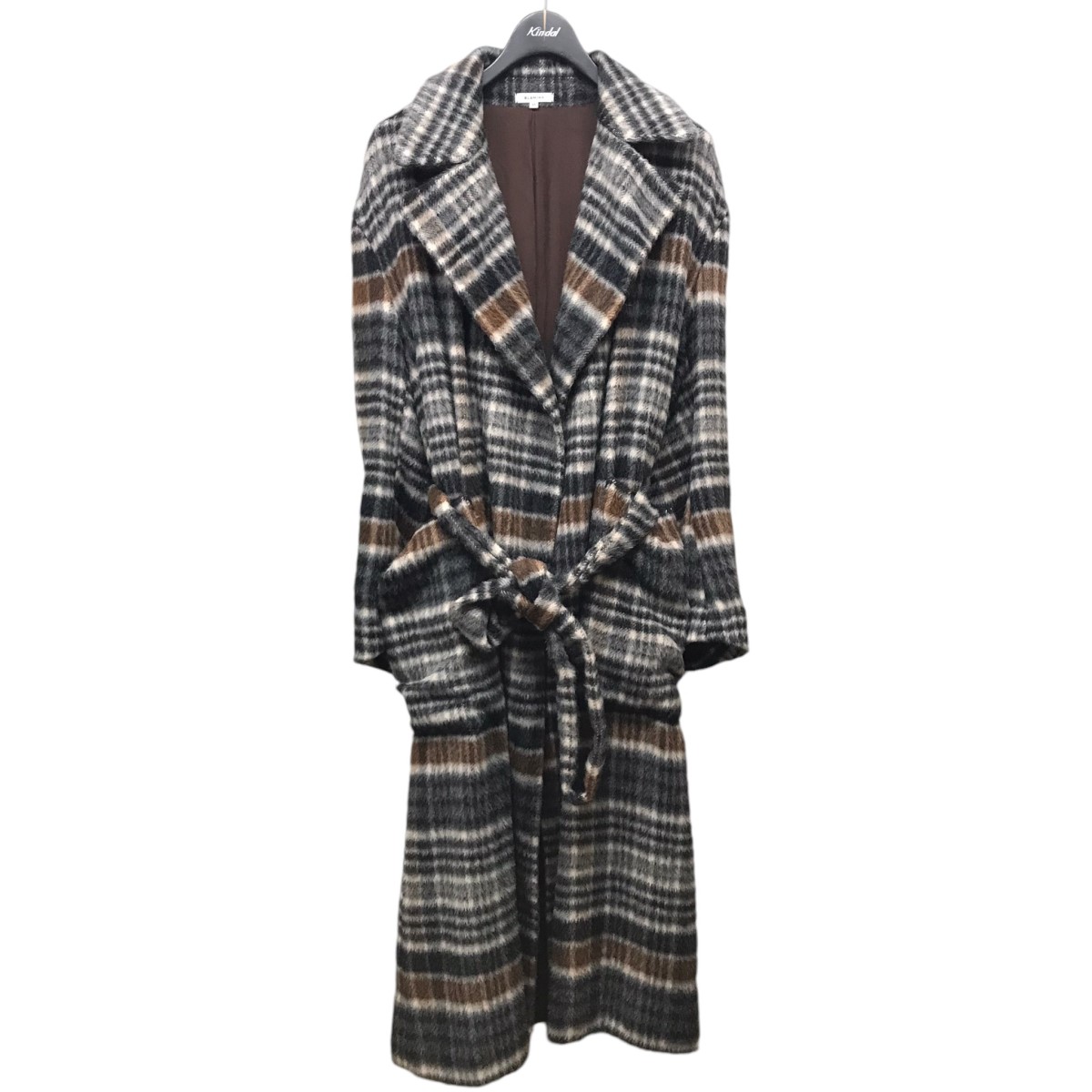 楽天市場】【中古】BLAMINKアルパカ混チェックコート 7925-230-0186