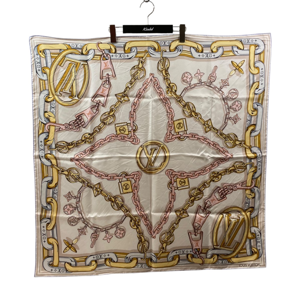 楽天市場】【中古】LOUIS VUITTONカレ90・ビジュエルド シルクスカーフ