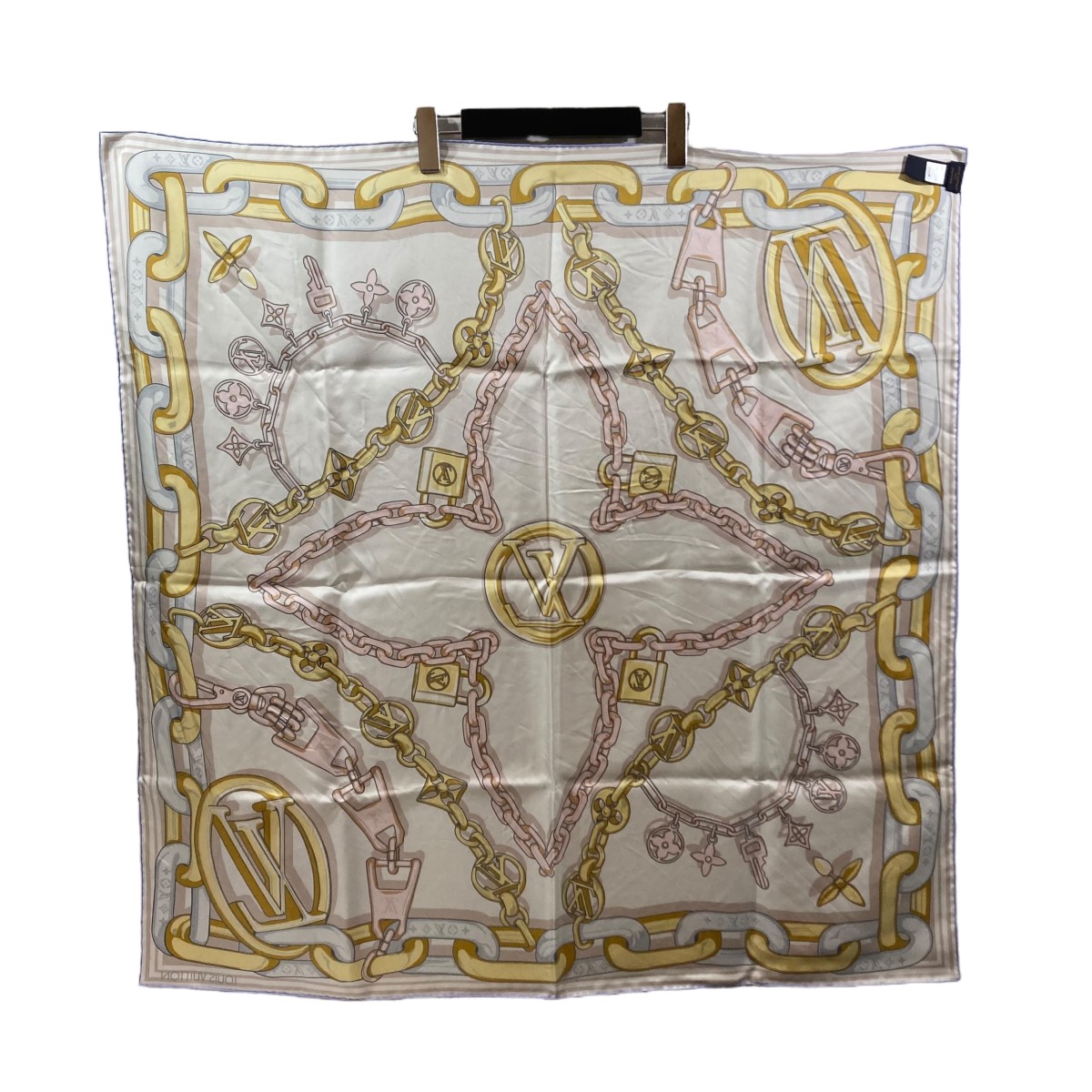 楽天市場】【中古】LOUIS VUITTONカレ90・ビジュエルド シルクスカーフ