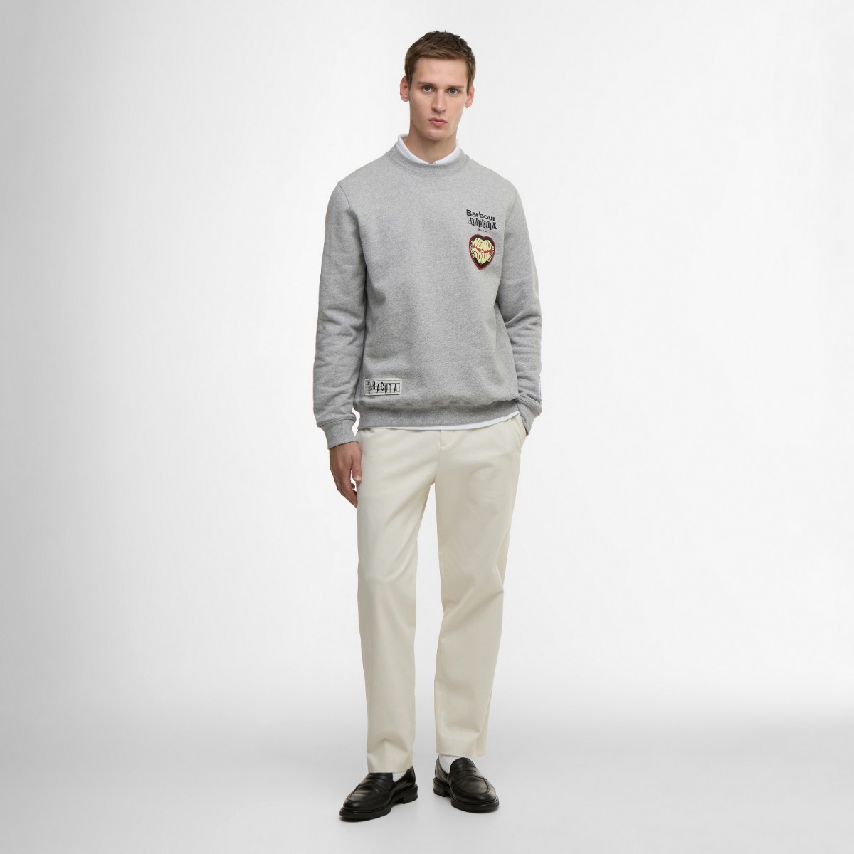 楽天市場】【20％OFF】Barbour x Baracuta Northern Regular Crew Neck