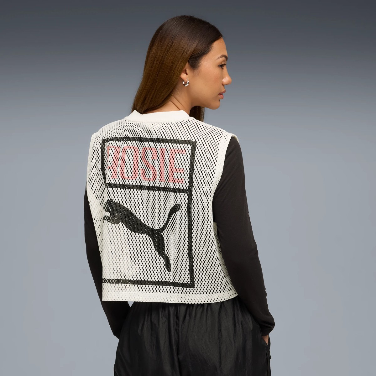 楽天市場】【20％OFF】PUMA x ROSE RELAXED MESH TOP (Warm White