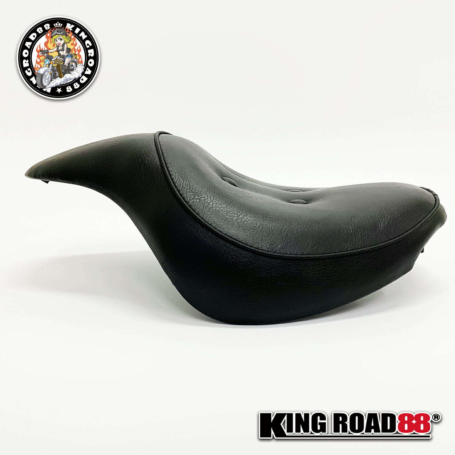 楽天市場】ホンダ マグナ50 AC13 シート KingRoad88 艶消し ブラック