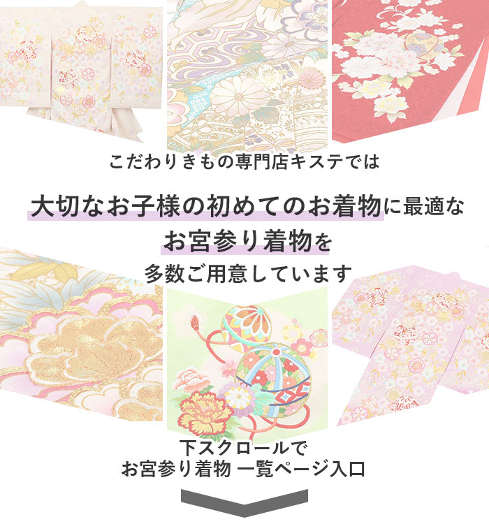 楽天市場】お宮参り 着物 女の子 絹100% 正絹初着 掛け着 産着 モダン